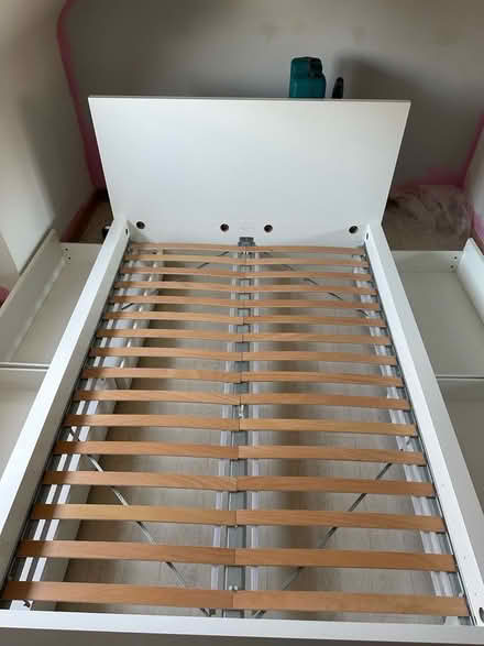 Photo of free White IKEA Malm double bed (Broxbourne EN10) #3