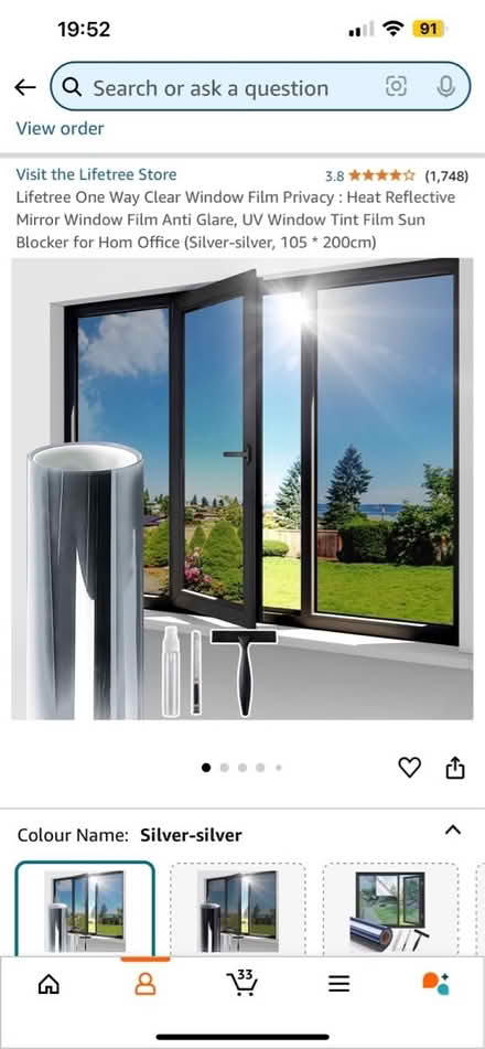 Photo of free Window reflection heat reduce film (N15) #1