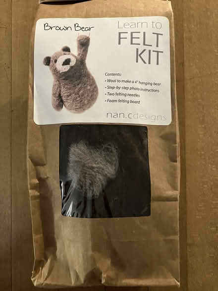 Photo of free felting bear kit (NoHo 10012) #1