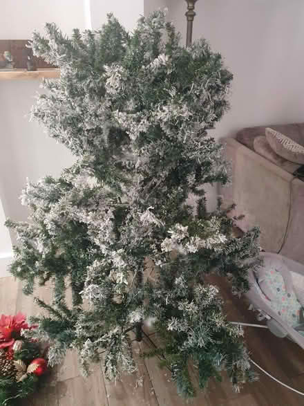 Photo of free 7ft fake snow christmas tree (Woolton L25) #1