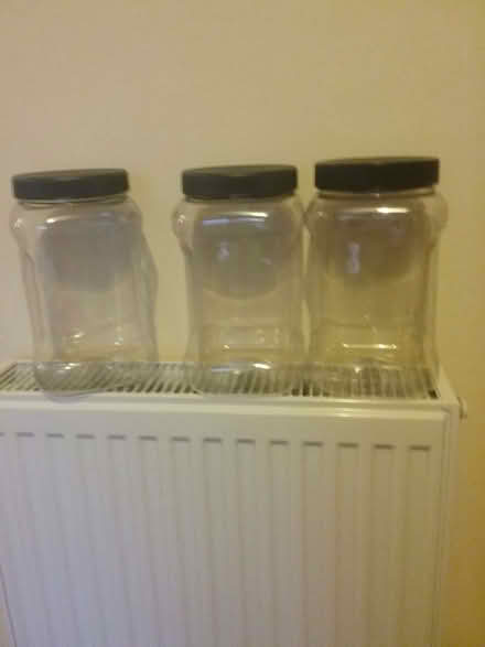 Photo of free Large plastic storage jars (Wrenbury CW5) #1