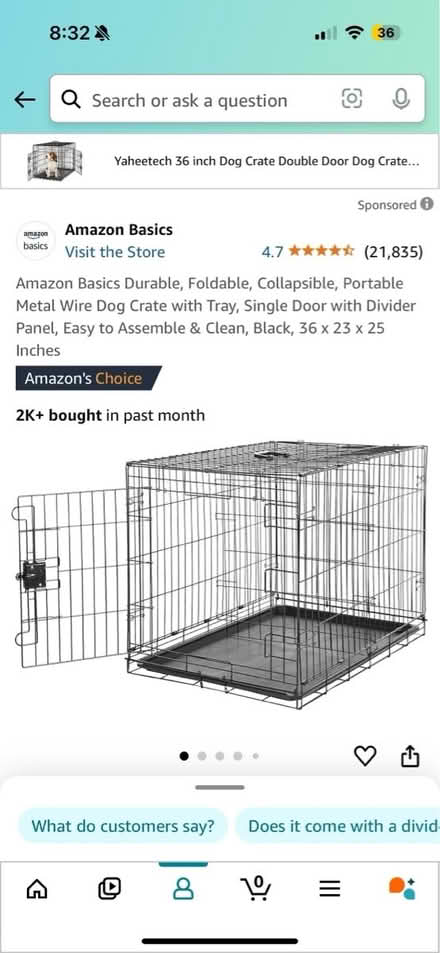 Photo of free Dog Crate (Upper Millsmont) #2