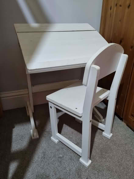 Photo of free Children's slant top desk and chair (Portsmouth PO2) #1