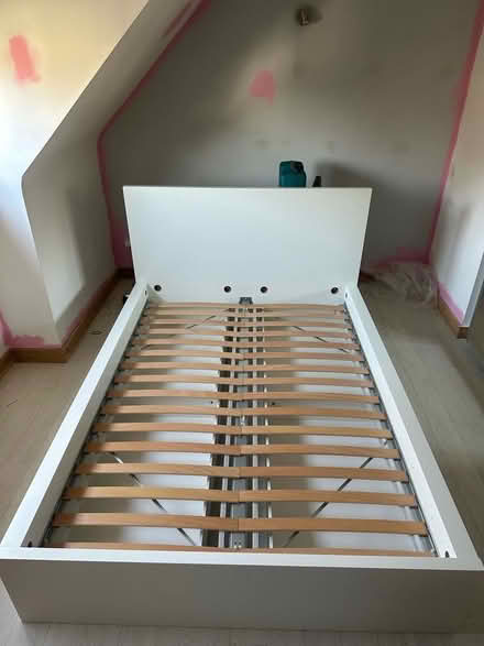 Photo of free White IKEA Malm double bed (Broxbourne EN10) #1