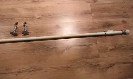 Photo of free 7ft White Curtain Pole With Rings And Fixings (Leighton Buzzard LU7) #2