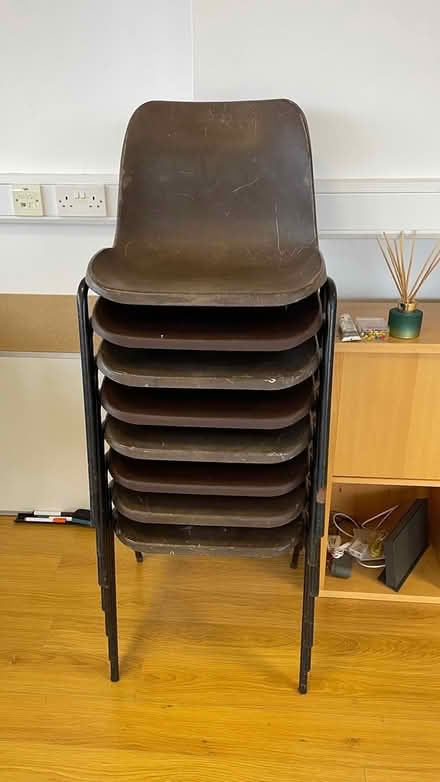 Photo of free 9 plastic chairs (Dalkeith EH22) #1