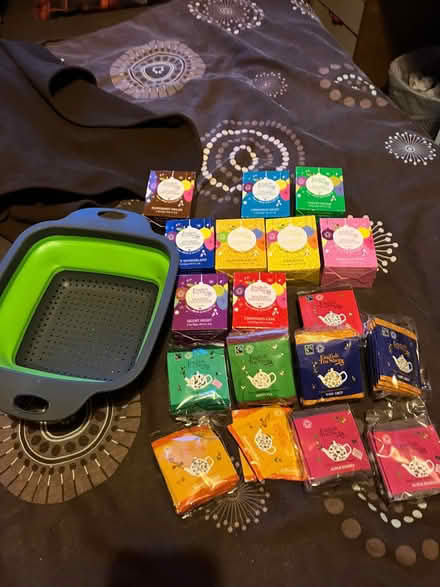 Photo of free lots speciality tea bags & silicone colander (Belsize Park NW3) #1