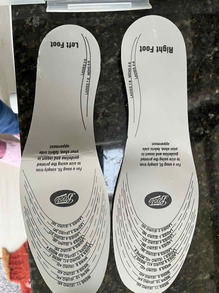 Photo of free Pair of Boots insoles (Amersham HP7) #2