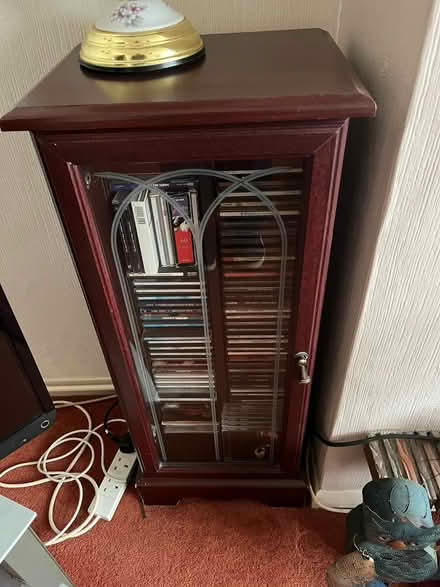 Photo of free 2 dark wood units and shelving (Orpington kent br5 2ad) #3