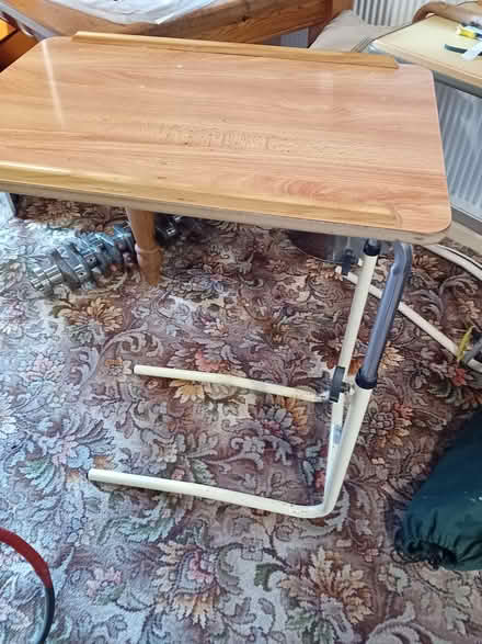 Photo of free 2 Height adjustable overbed tables (Church Hill Redditch B98) #1