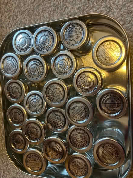 Photo of free 23 mini jams jars with lids , glass (Shoebury) #1
