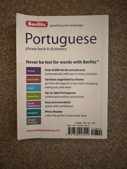 Photo of free Portuguese phrase book (Teddington TW11) #2