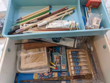 Photo of free Various pencils and watercolour paints (Chipping Sodbury BS37) #1
