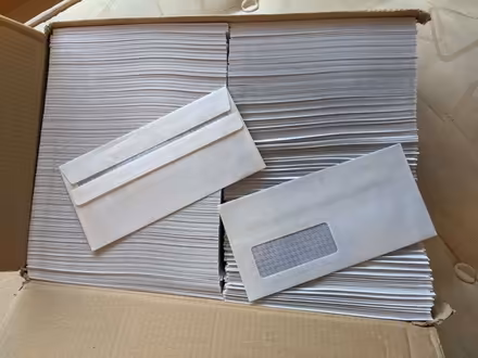 Photo of free Self sealing DL window envelopes (Chipping Sodbury BS37) #1