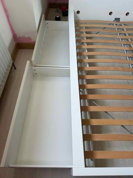 Photo of free White IKEA Malm double bed (Broxbourne EN10) #2