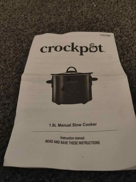 Photo of free Crockpot 1.8L (CO2 Colchester) #1