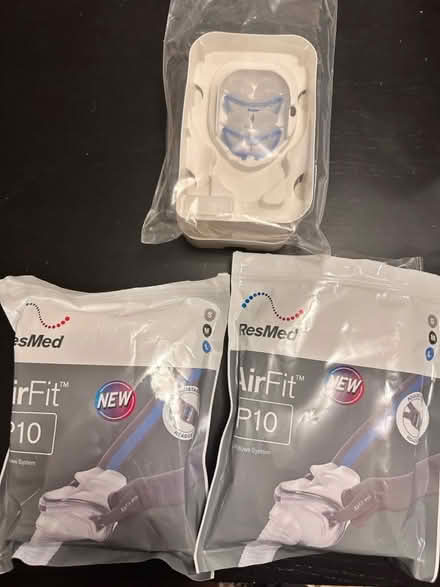 Photo of free Resmed airsense p10 nose pillow L&S (School St, Belmont) #1