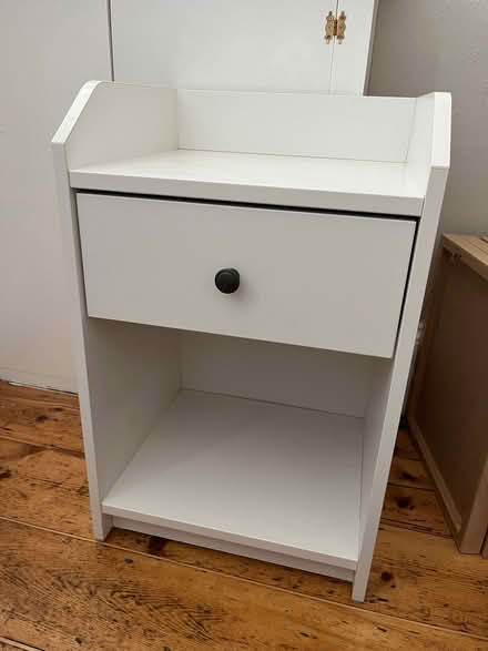 Photo of free White IKEA bedside cabinet (St Mark's GL51) #1