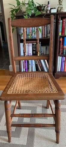 Photo of free Antique caned chair (Methuen, MA) #2