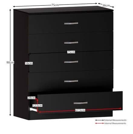 Photo of free Black Drawer 5 sections (C04) #2