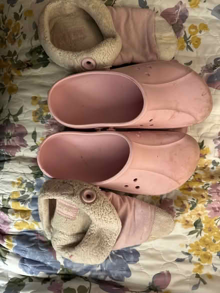 Photo of free Pink Croks with removable liner (Hollenbeck and Remington) #1