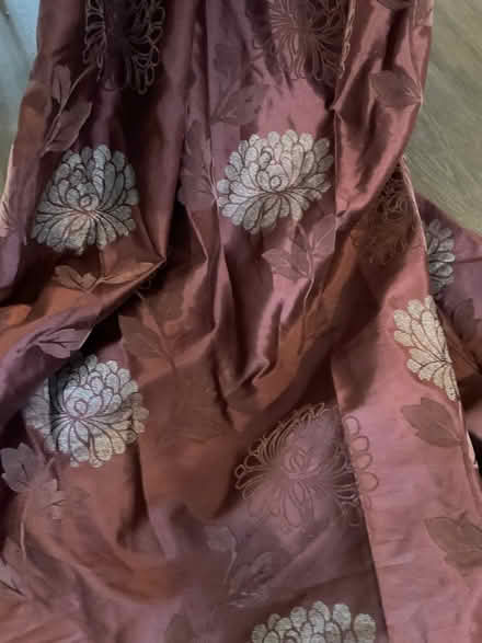 Photo of free Curtains - purple and silver. (Witherslack LA11) #2
