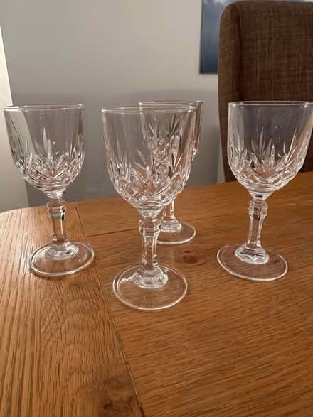 Photo of free 4 sherry glasses (Middleton LA3) #1