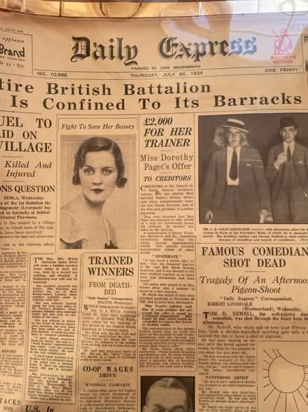 Photo of free 25/07/1935 Daily Express (Guildford GU2) #1