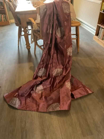 Photo of free Curtains - purple and silver. (Witherslack LA11) #1