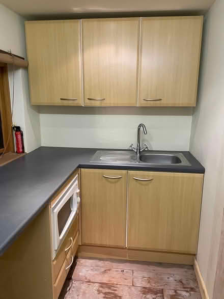 Photo of free Kitchen units, sink and microwave (Snitterfield, CV37) #1