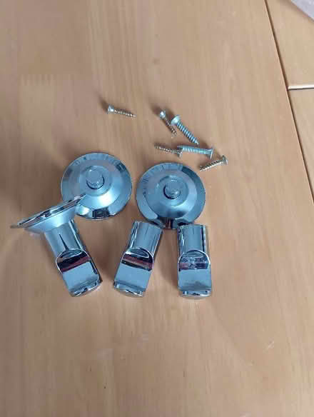Photo of free Three chrome door hooks (Harrogate HG2) #1