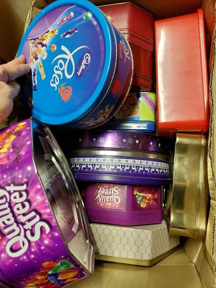 Photo of free Assorted sweet and biscuit tins (Gunton NR32) #1