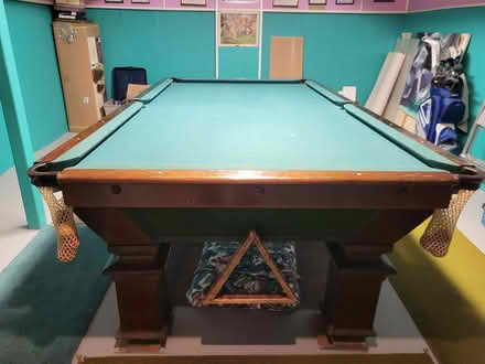 Photo of free Pool Table, Snooker Balls & Cues (Winston Churchill & Dundas) #2