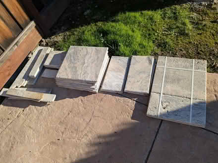 Photo of free Travertine Tiles (Gilroy (3rd and Wren Area)) #1