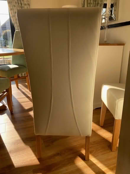 Photo of free Dining Chairs, Ivory Faux Leather (Fords Farm RG31) #2