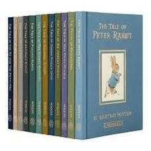 Photo of hard back Beatrix Potter books with coloured covers (Whiston Cross L35) #1