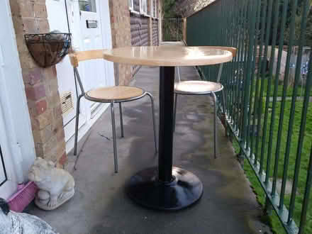 Photo of free Small table and two chairs (Lingfield RH7) #2