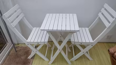 Photo of free Small table and 2 chairs (Kingston Gate KT2) #1