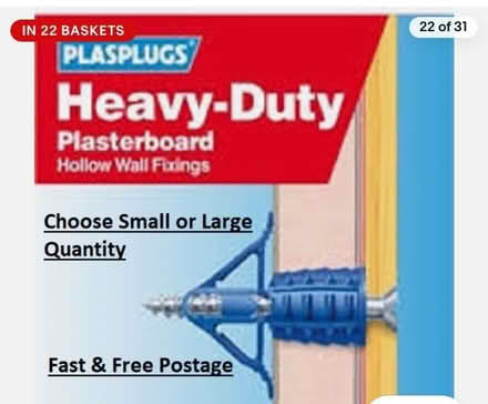 Photo of Hollow wall fixings/ rawl plugs (Forest Hill SE26) #2