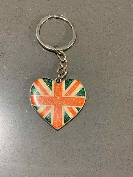 Photo of free Heart shaped Union Jack Key Ring (Norton Lees S8) #1