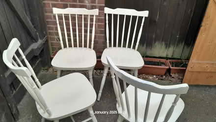 Photo of free Painted wooden chairs (Kenilworth near Tiltyard Pub) #2
