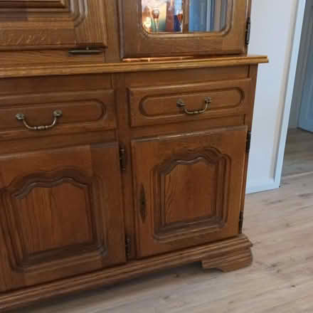 Photo of free Oak Wall Unit with Cocktail Compartment (Halstead CO9) #3