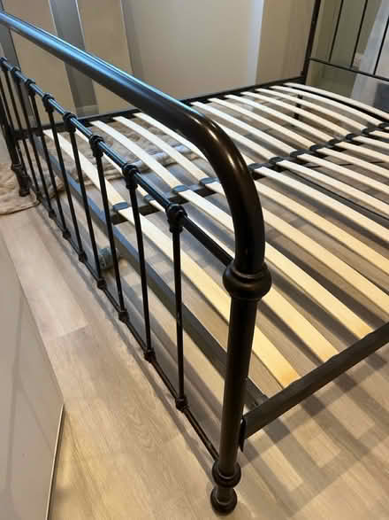 Photo of free Super king bed - metal frame (Morden, Surrey) #2