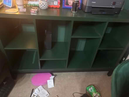 Photo of free IKEA dark green unit on legs (RG2 Shinfield) #2