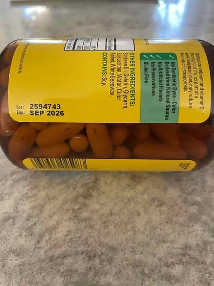 Photo of free NEW unopened Calcium 600 mg with D3 (22201) #3