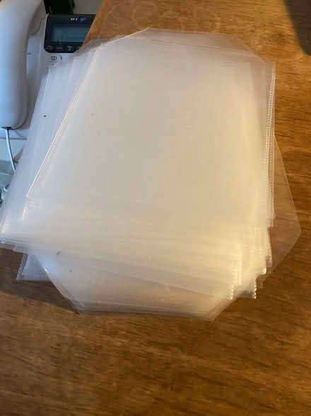 Photo of free 65 new clear plastic CD wallets (St Albans AL3) #1