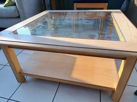 Photo of free Oak and glass coffee table (Dronfield S18) #4