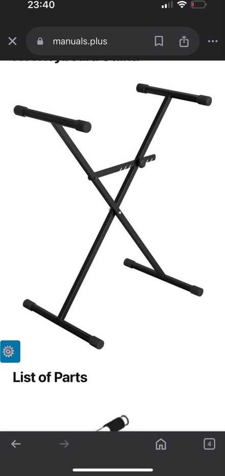 Photo of Keyboard stand (L25 Woolton) #1