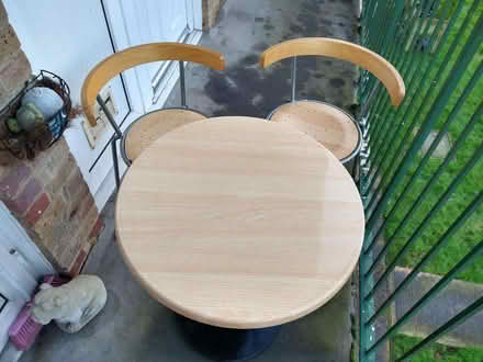 Photo of free Small table and two chairs (Lingfield RH7) #1