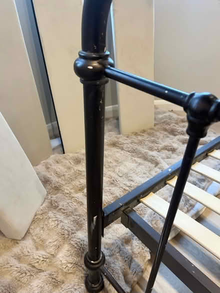 Photo of free Super king bed - metal frame (Morden, Surrey) #3